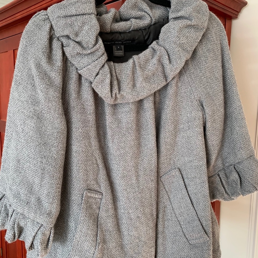 Marc Jacobs wool ruffle hoodie